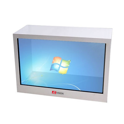 Touch screen LCD trasparente a 21,5 pollici, annunciante la vetrina trasparente dell'esposizione