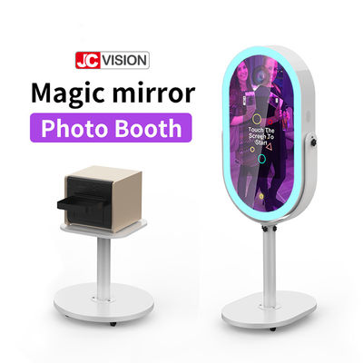 Chiosco portatile astuto della cabina dello specchio, cabina della foto dello specchio di Selfie con la stampante 21.5inch