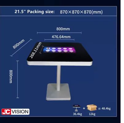 JCVISION 21,5 pollici Ordinazione coffee shop schermo impermeabile tavolo da gioco digitale con touch screen