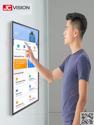 JCVISION 1080P 4K touch screen panel 32 42 50 55 65 pollici touch screen display monitor chiosco interattivo