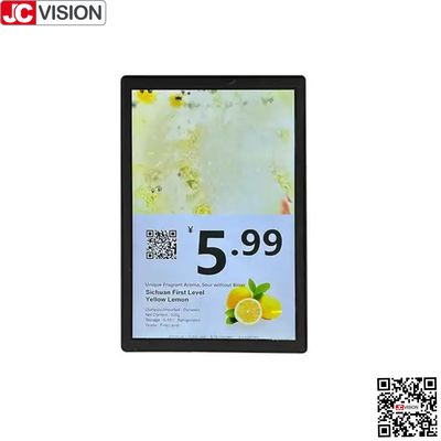 JCVISION display a doppio schermo da 10,1 pollici del prezzo elettronico del prodotto, segno digitale/schermo tattile