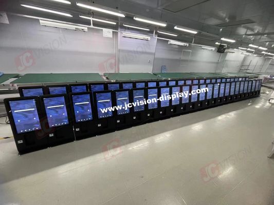 JCVISION Display di coda da 14 pollici con flash e pulsante di accensione per un'organizzazione ottimale della coda
