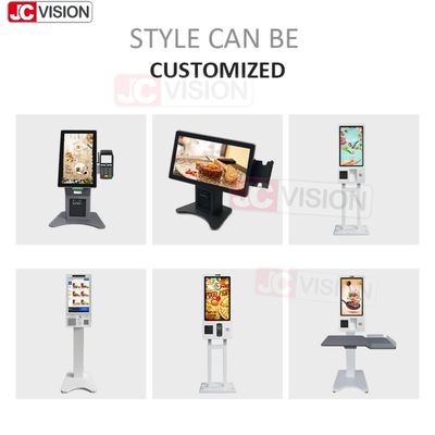 15.6 21,5 24 32 pollici Pavimento interno Standing Self-service Payment Kiosks Terminal Self-Service Checkout Kiosk Machine Fornitore