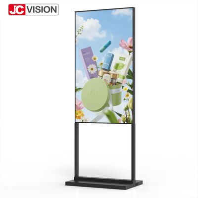 43" High Brightness Floor Stand Lightbox 2000 cd/m2, FHD, Android Digital Signage per il commercio al dettaglio