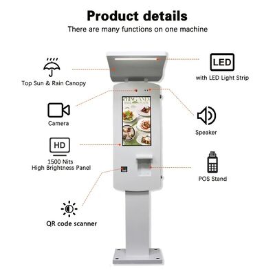 Chiosco di pagamento self-service con striscia a LED