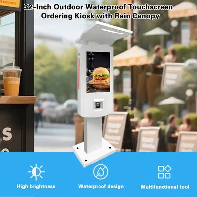 Nvidia Chipset 24" Outdoor Waterproof IP55 Self Service Payment Kiosk Dettagli veloci del terminale di pagamento all'aperto con touch screen