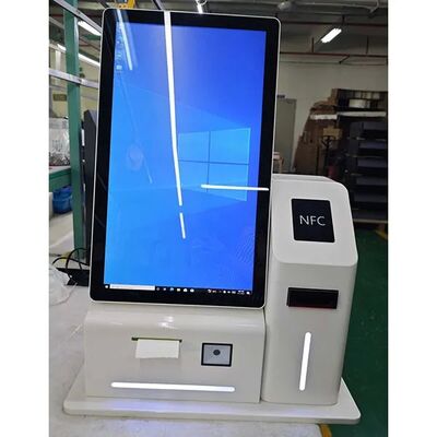 24" Decorazione a LED Desktop Android Computer Touch Screen Chiosco di pagamento con raccolta contanti
