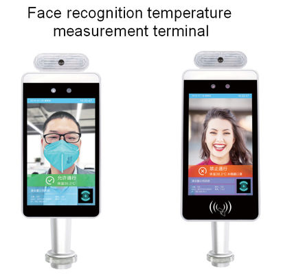 Analizzatore facciale di riconoscimento e di temperatura di OS AI di Android a 8 pollici