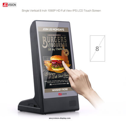 Touch screen di LCD del chiosco di HD, la Banca di potere della Tabella del menu del ristorante del supporto di Android a 8 pollici