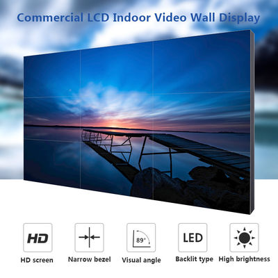 il supporto senza cuciture della parete del monitor di 55inch 3x3 inquadra la video parete d'impionbatura LCD dello schermo