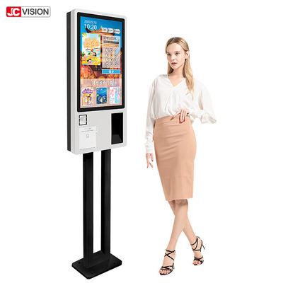Chioschi di ordinazione self-service JCVISION da 24 pollici con guscio metallico resistente e consumo massimo di energia ¥ 108W