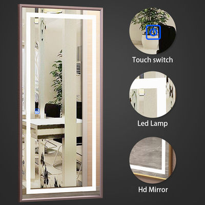 Salone di capelli astuto di alluminio dello specchio di trucco del touch screen della parete dello specchio della struttura DIY