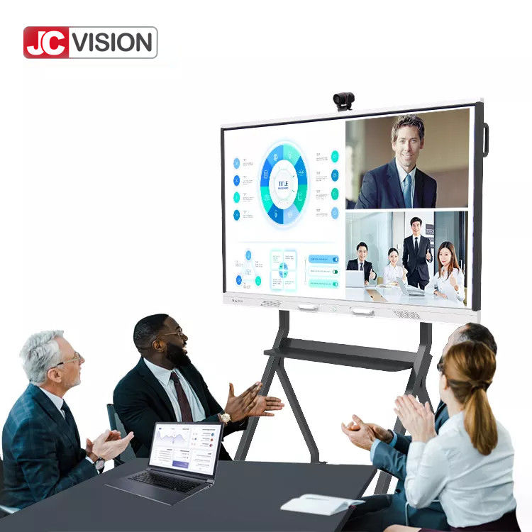 JCVISION 4K 178° Angolo visivo Classe bianca Insegnamento, conferenza con lavagna interattiva 3840 × 2160 UHD 75 pollici