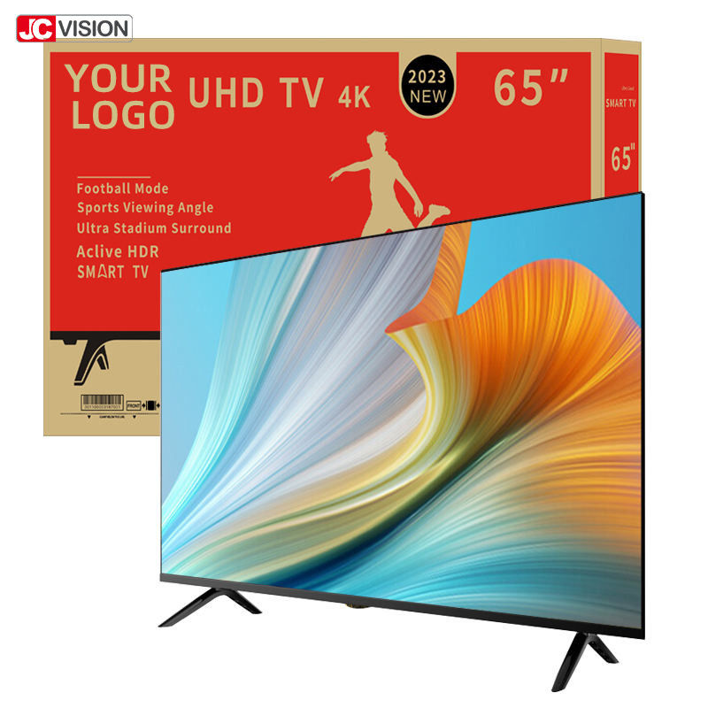 JCVISION LED LCD full flat screen TV 55 pollici TV 4k intelligente OEM Android WIFI