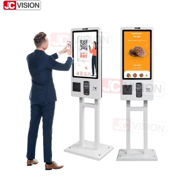 15.6 21,5 24 32 pollici Pavimento interno Standing Self-service Payment Kiosks Terminal Self-Service Checkout Kiosk Machine Fornitore