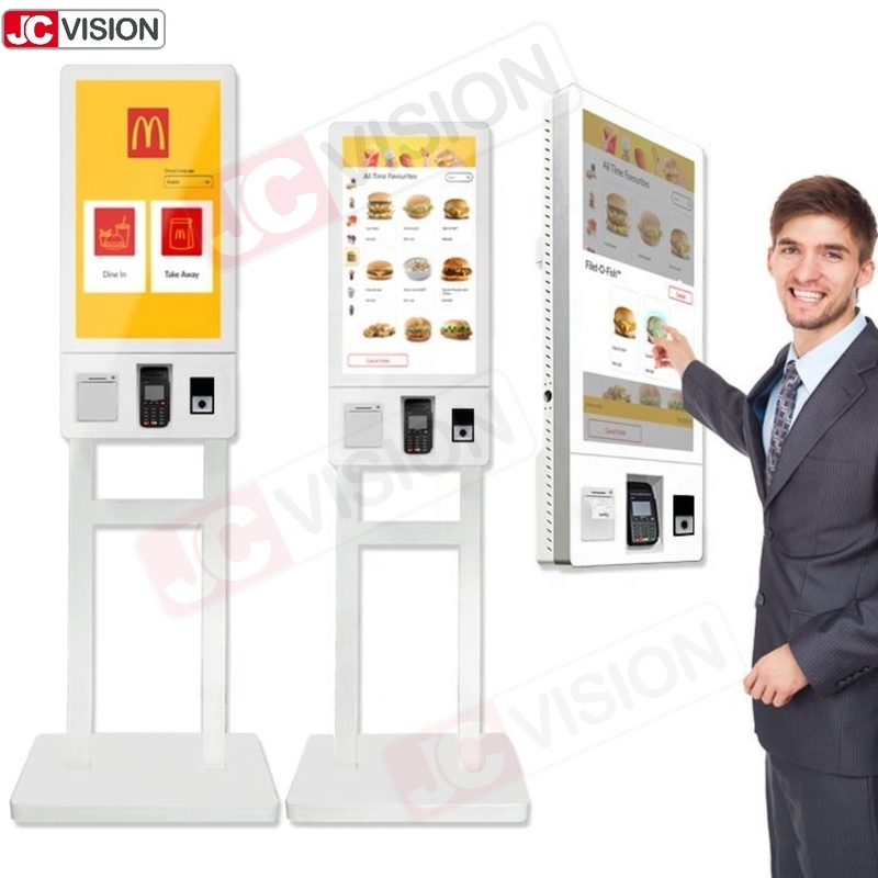 15.6 21,5 24 32 pollici Pavimento interno Standing Self-service Payment Kiosks Terminal Self-Service Checkout Kiosk Machine Fornitore