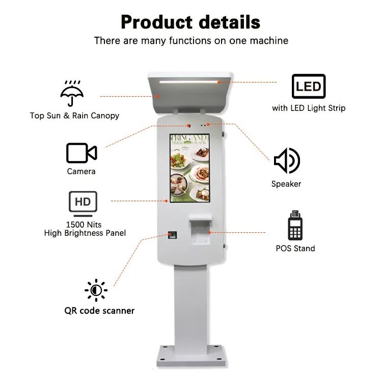Chiosco di self-service IP65 da 32 pollici con alluminio
