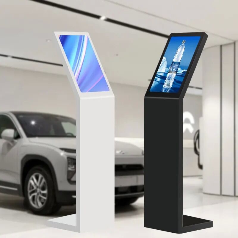 18.5 21,5 Inch Self Service Digital Interactive Information Kiosk Tipo L schermo verticale schermo tattile chiosco bianco