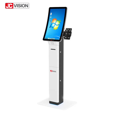 23.6 pollici curva self-service touch screen chioschi scanner di codice Qr stampante