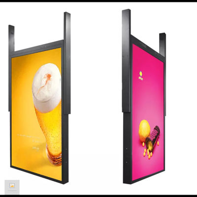 contrassegno di Digital della finestra 49inch che appende doppia esposizione di pubblicità laterale