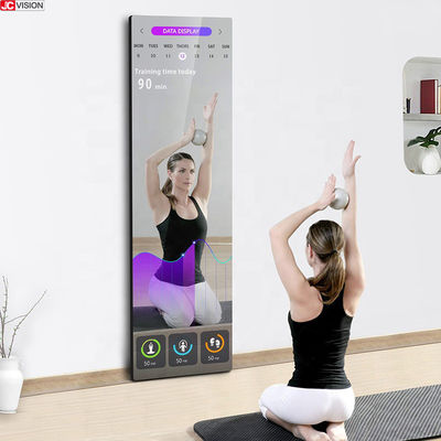 Display pubblicitario LCD a specchio magico da pavimento da 42 pollici per interni